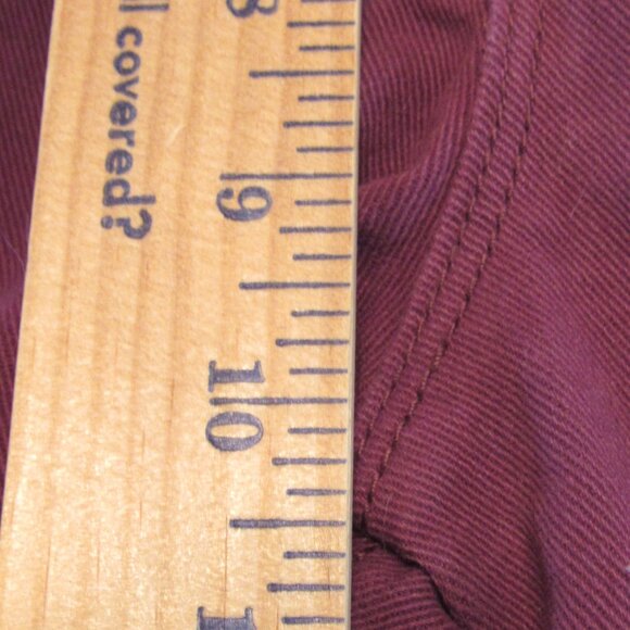 Womens Gloria Vanderbilt Amanda Dark Maroon Red Pants Size 8 Short - Picture 7 of 9